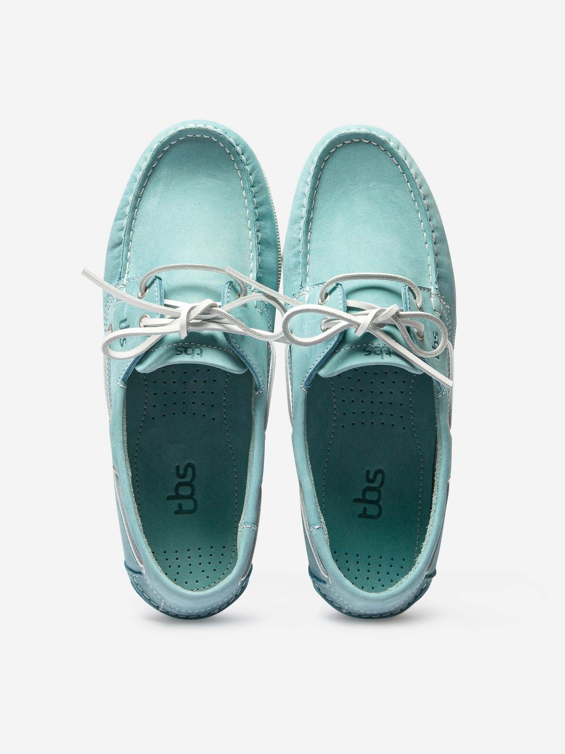 Chaussures Bateau Homme Cuir Nubuck Turquoise