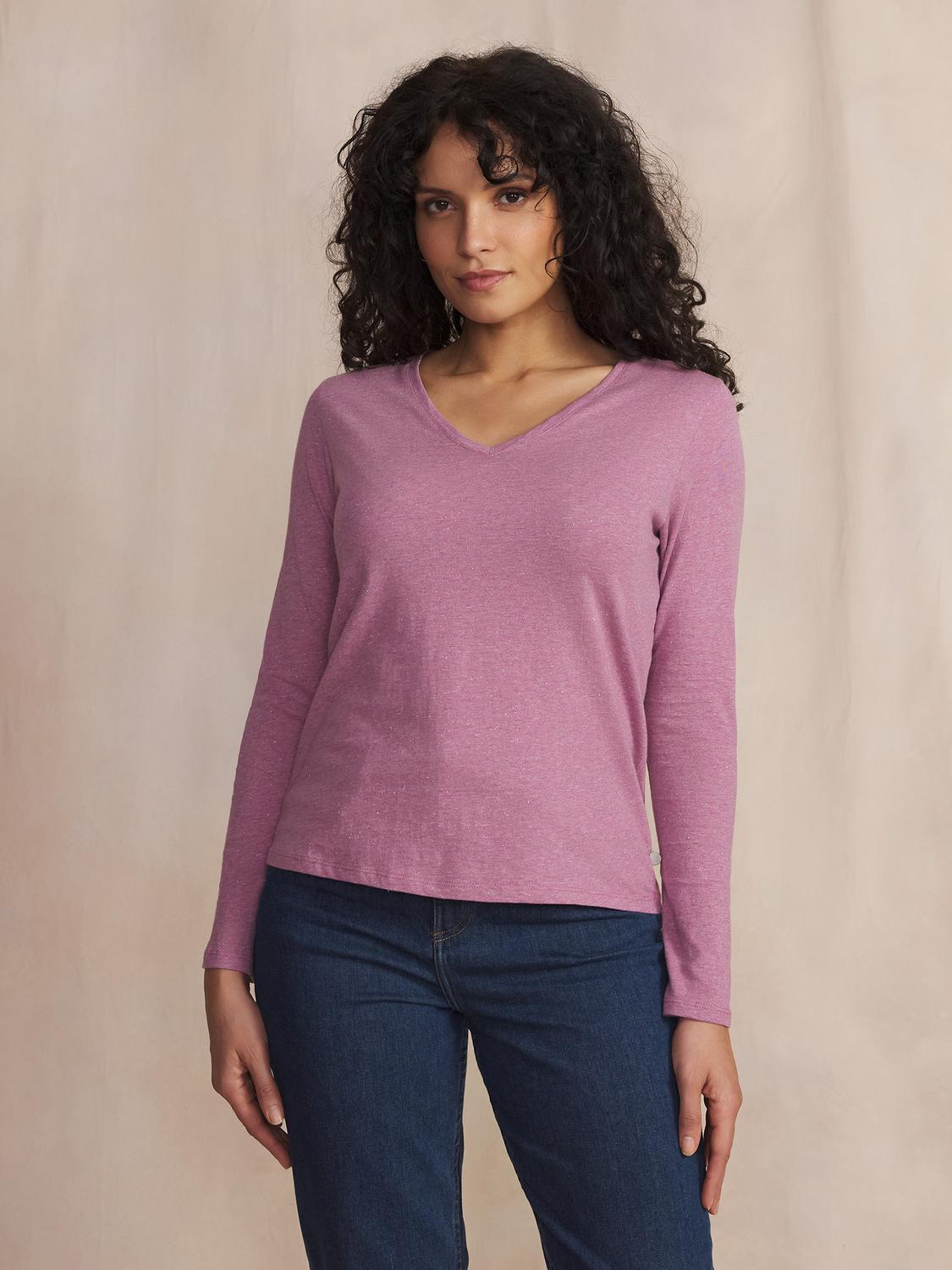Tee Shirt Femme Manche Longues Coton Rouge ADINALON Tee Shirt Femme Manche Longues Coton Rouge ADINALON