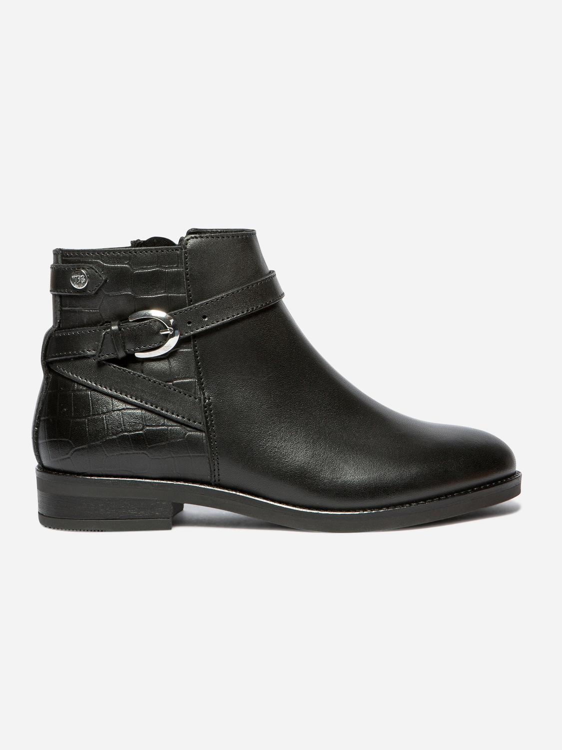 Bottillons Croco Noir Zipees FEROUZA Bottillons Croco Noir Zipees FEROUZA