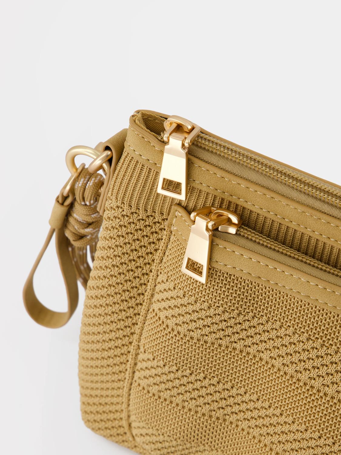 Sac Bandoulière Femme Knit Recyclé Café JAZAPOCH