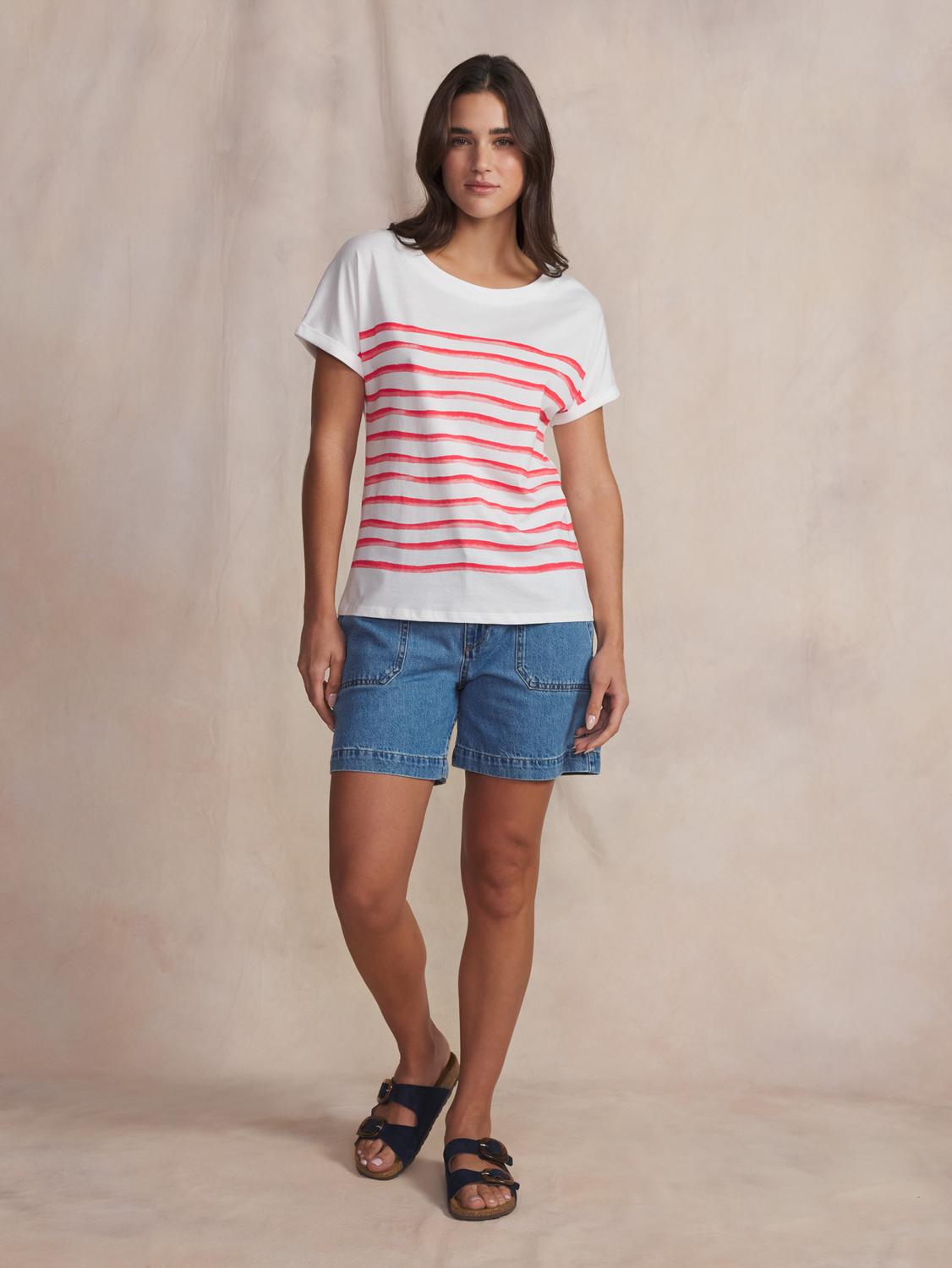 Tee-shirt en maille femme hibiscus OXANATEE