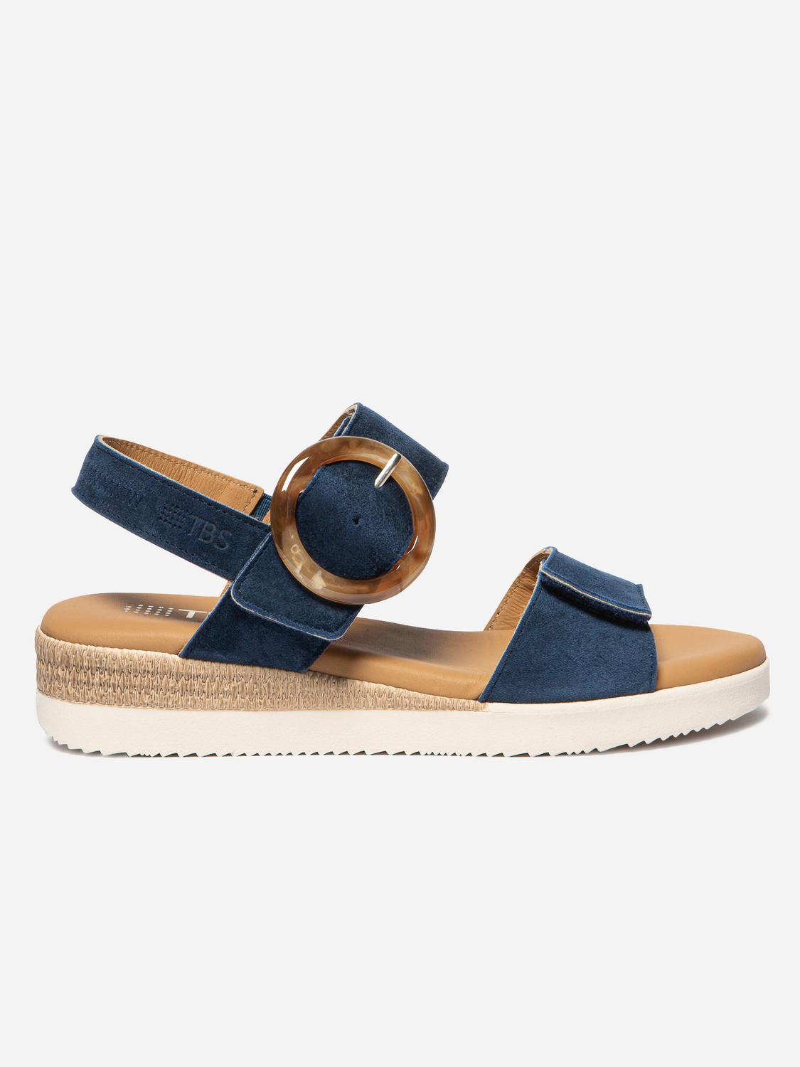 Sandales compensées femme marine PRALINE