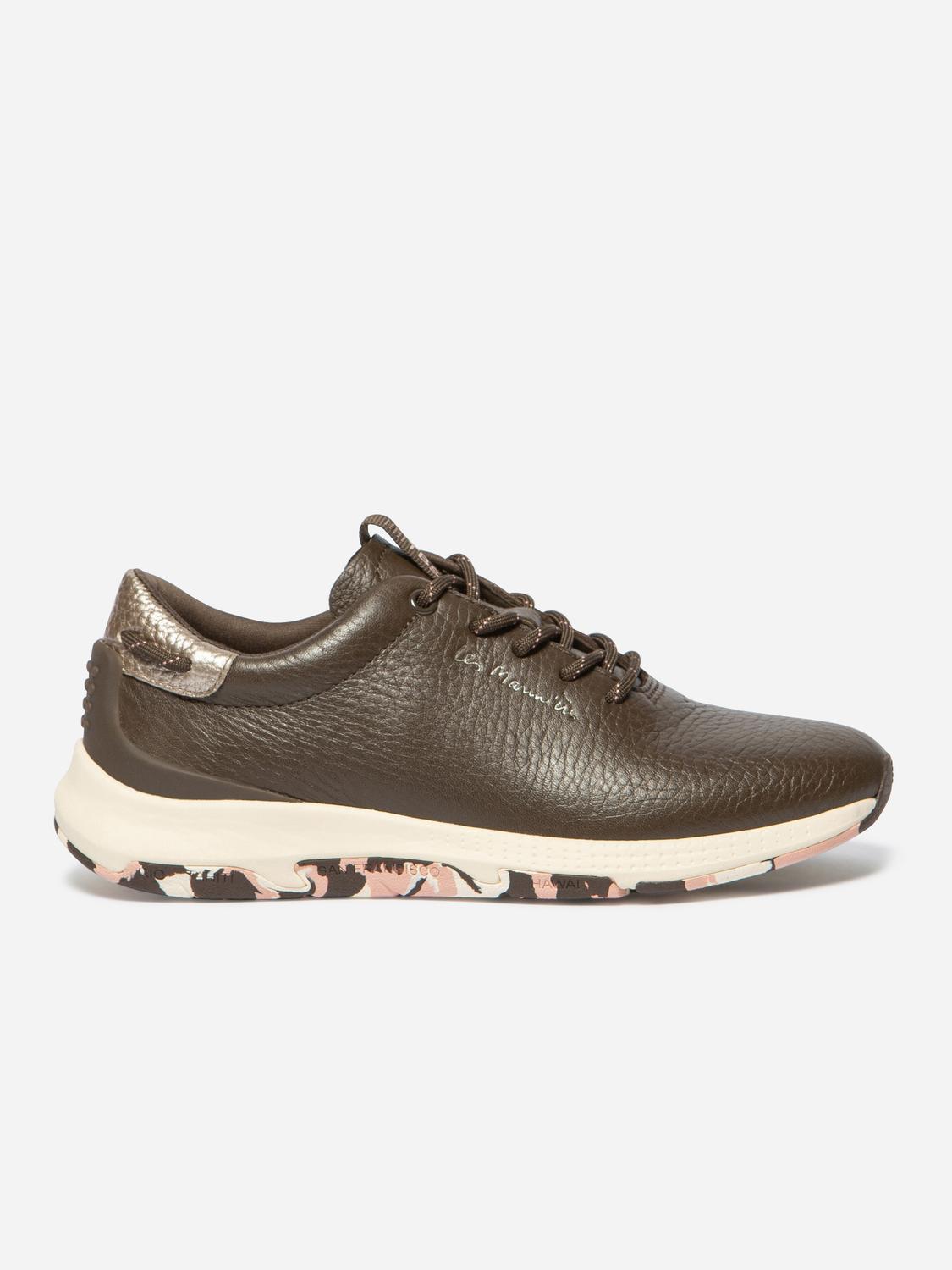 Tennis Femme Confort Cuir Marron JAZZRUN Tennis Femme Confort Cuir Marron JAZZRUN