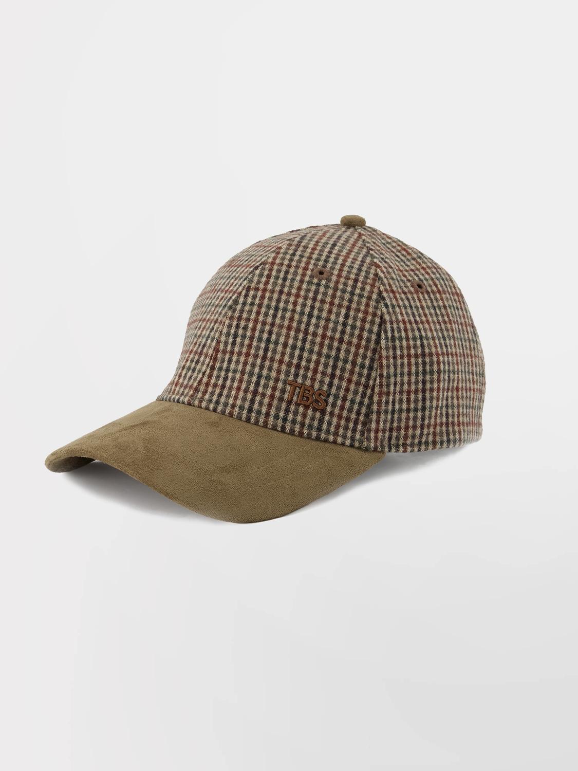 Casquette Homme Textile Carreaux Camel ULYSCAP