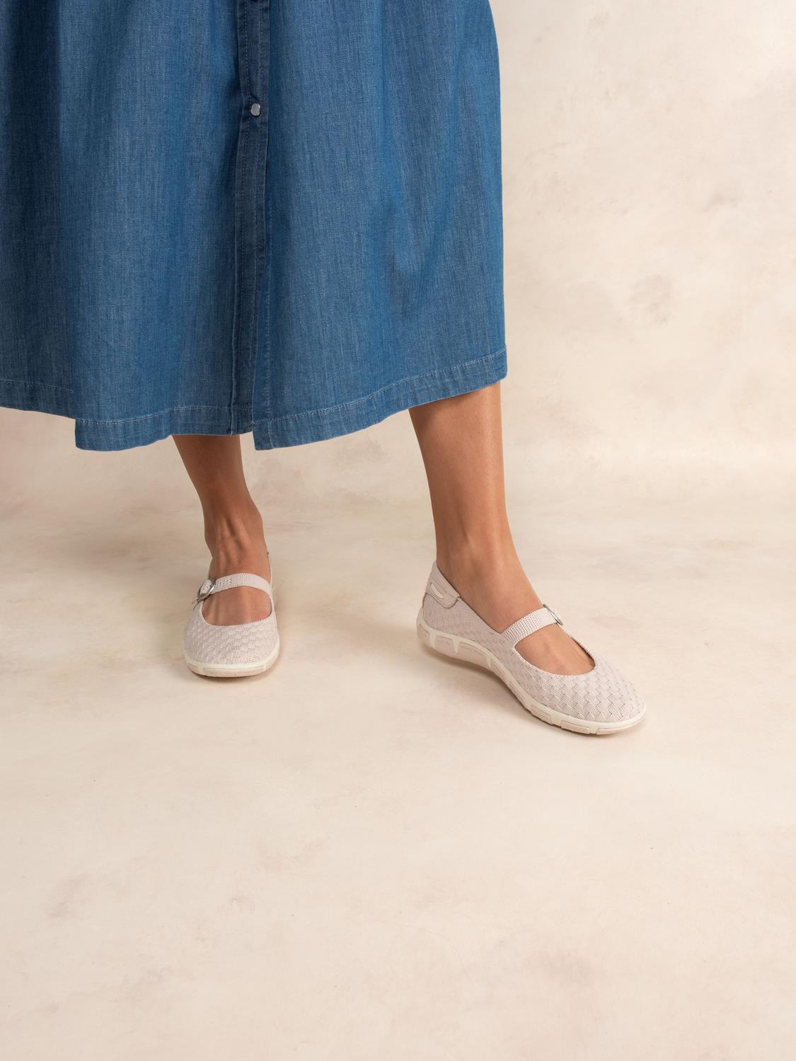 Ballerines femme quartz carreau JAMALIE