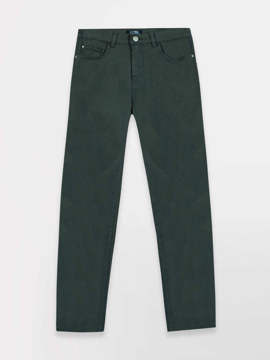 Pantalon Femme Stretch Ceinture Elastiquée Vert Sapin NATTYPOC Pantalon Femme Stretch Ceinture Elastiquée Vert Sapin NATTYPOC