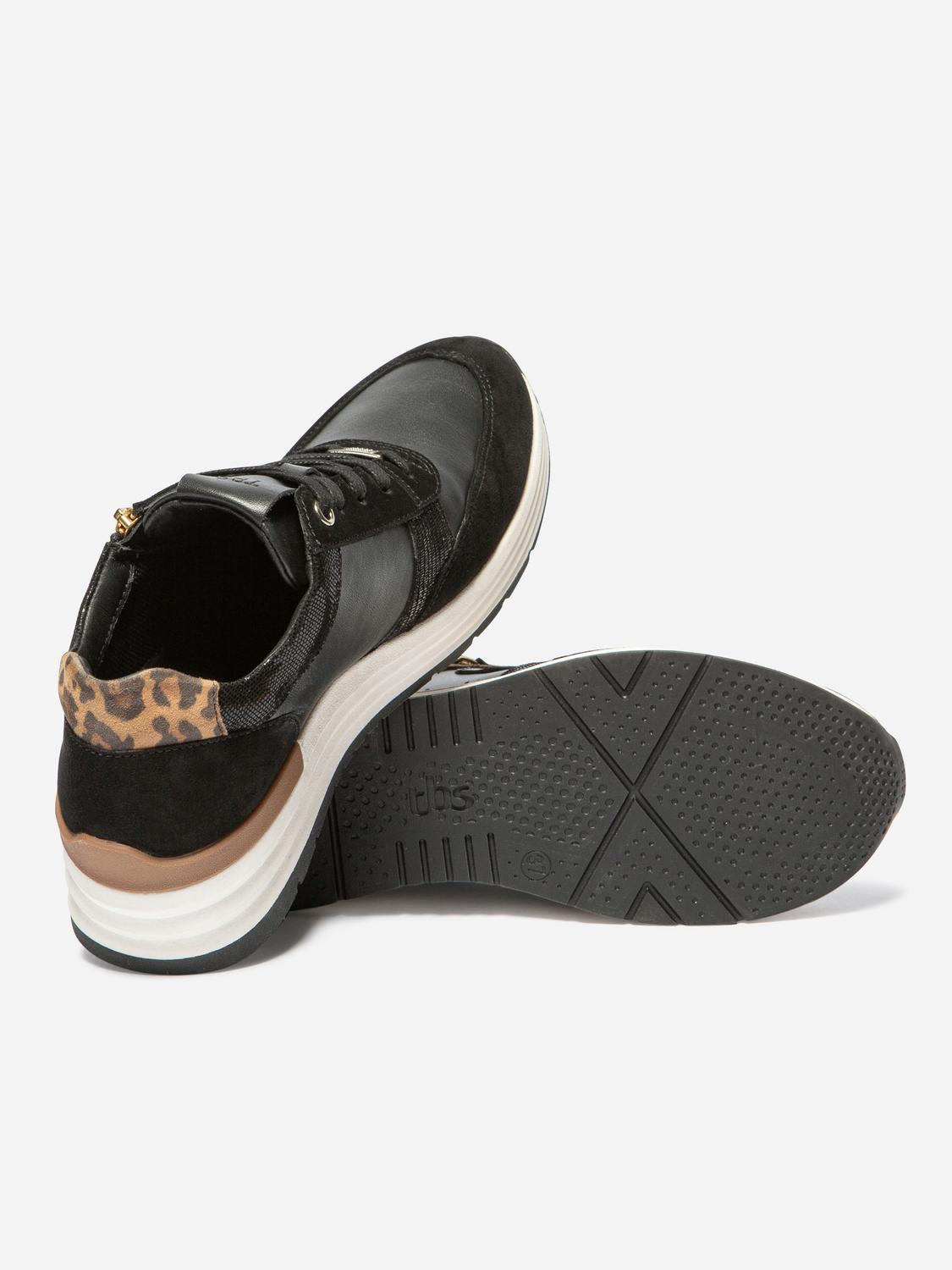 Tennis Leopard Noir TYLAZIP