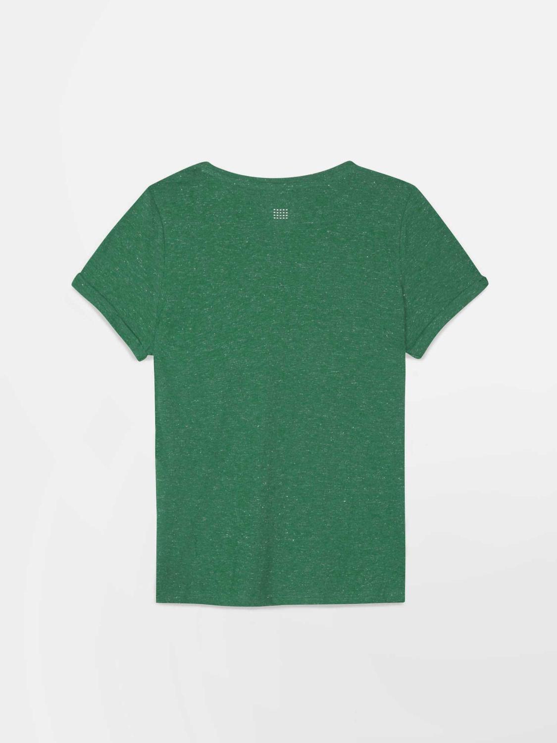 T-shirt Femme Coton Bio Vert ADINATEE T-shirt Femme Coton Bio Vert ADINATEE