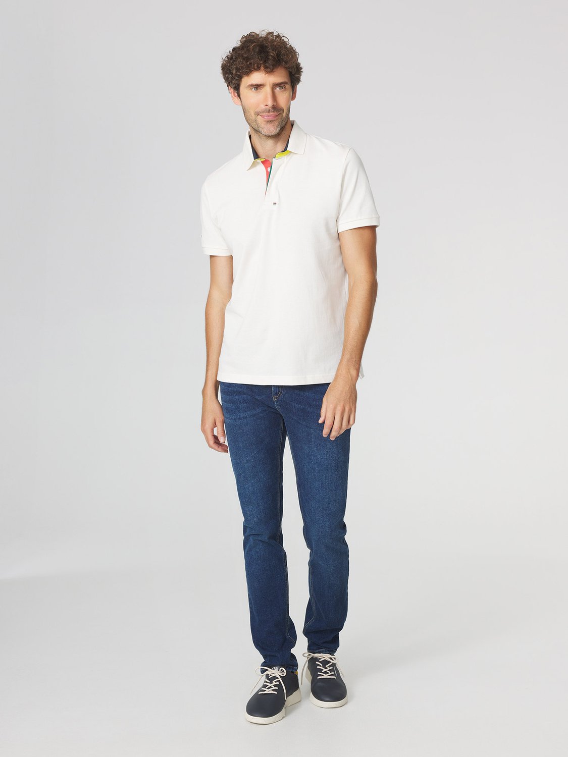 Polo Homme Piqué Blanc CLIDEPOL