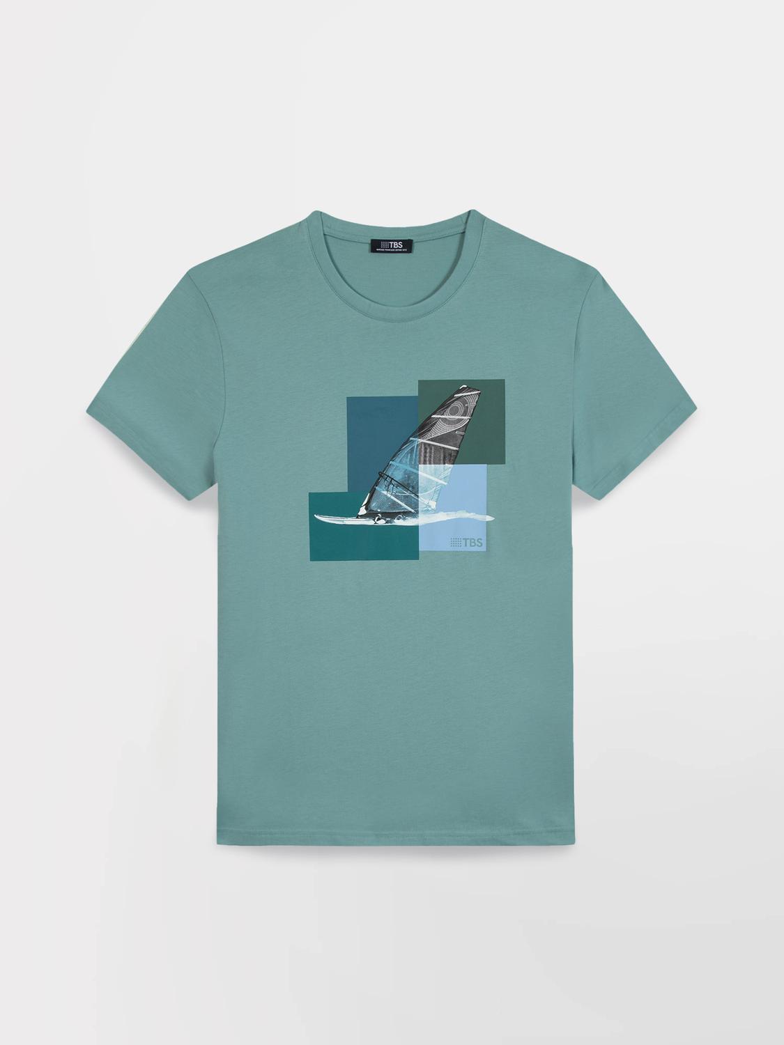 Men's knit T-shirt Mangrove GREIGTEE