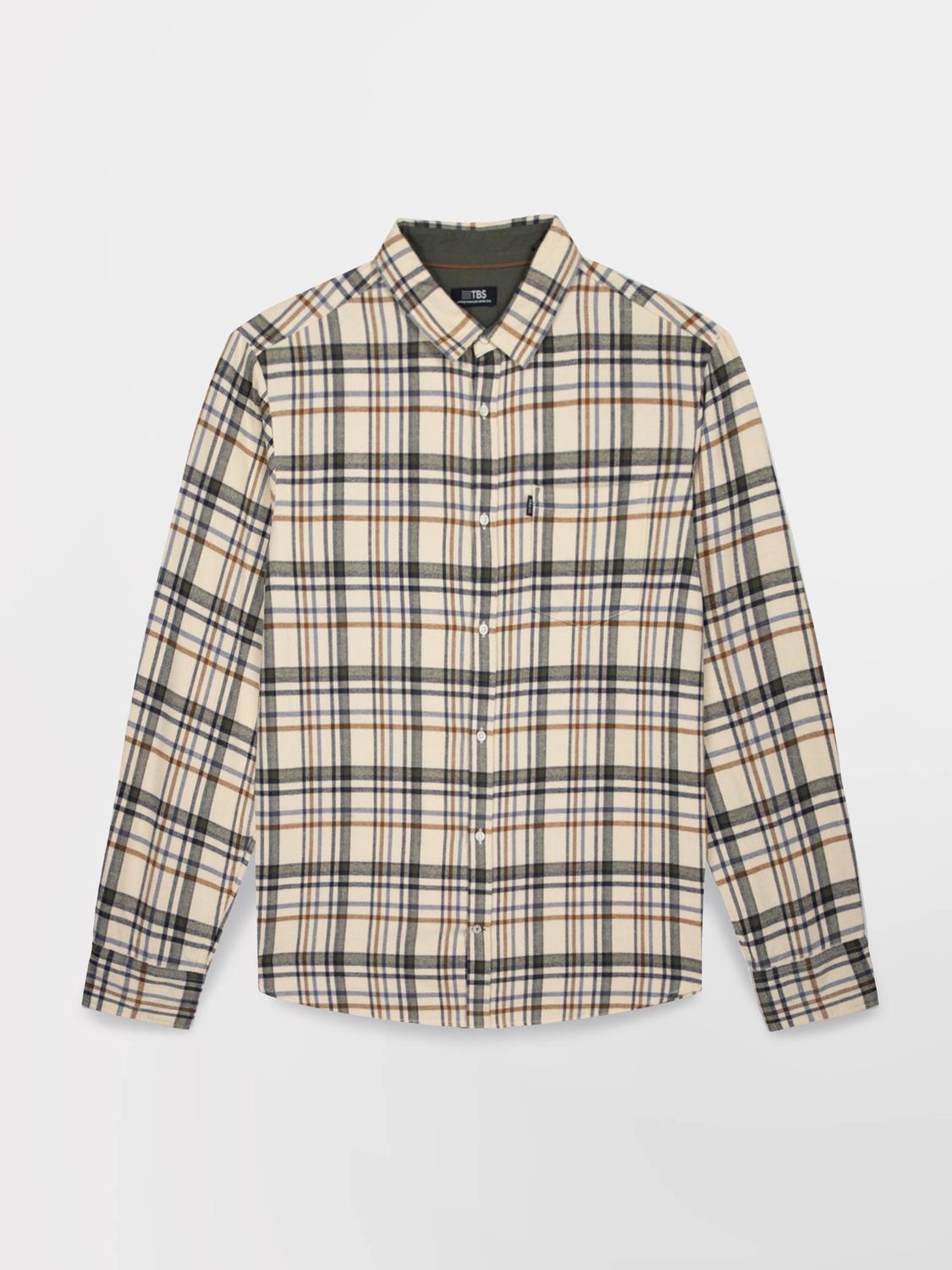 Chemise Homme Coton Beige FRANKCHE