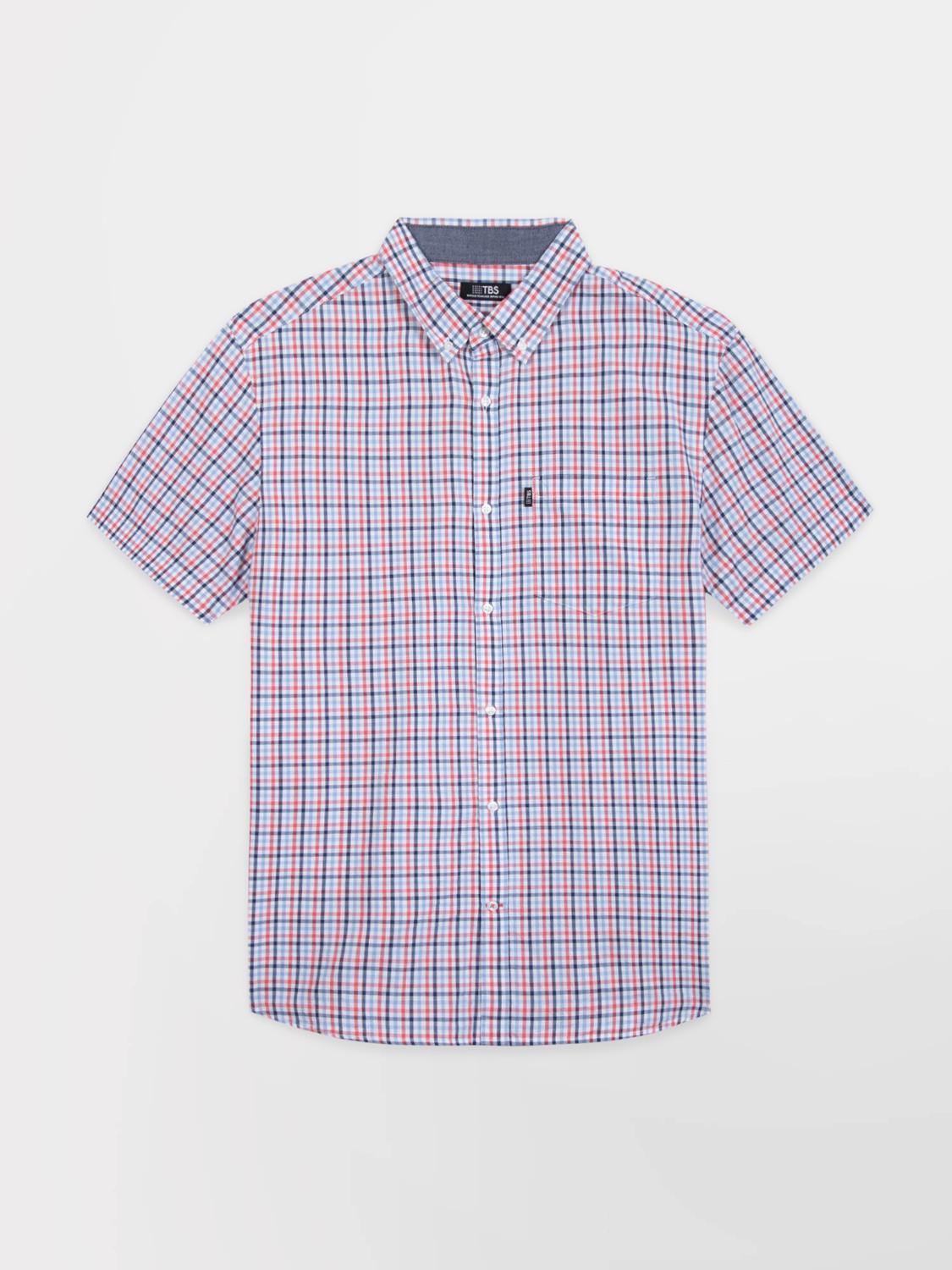 Chemise Homme Manches Courtes à Carreaux ORSONCHA Chemise Homme Manches Courtes à Carreaux ORSONCHA