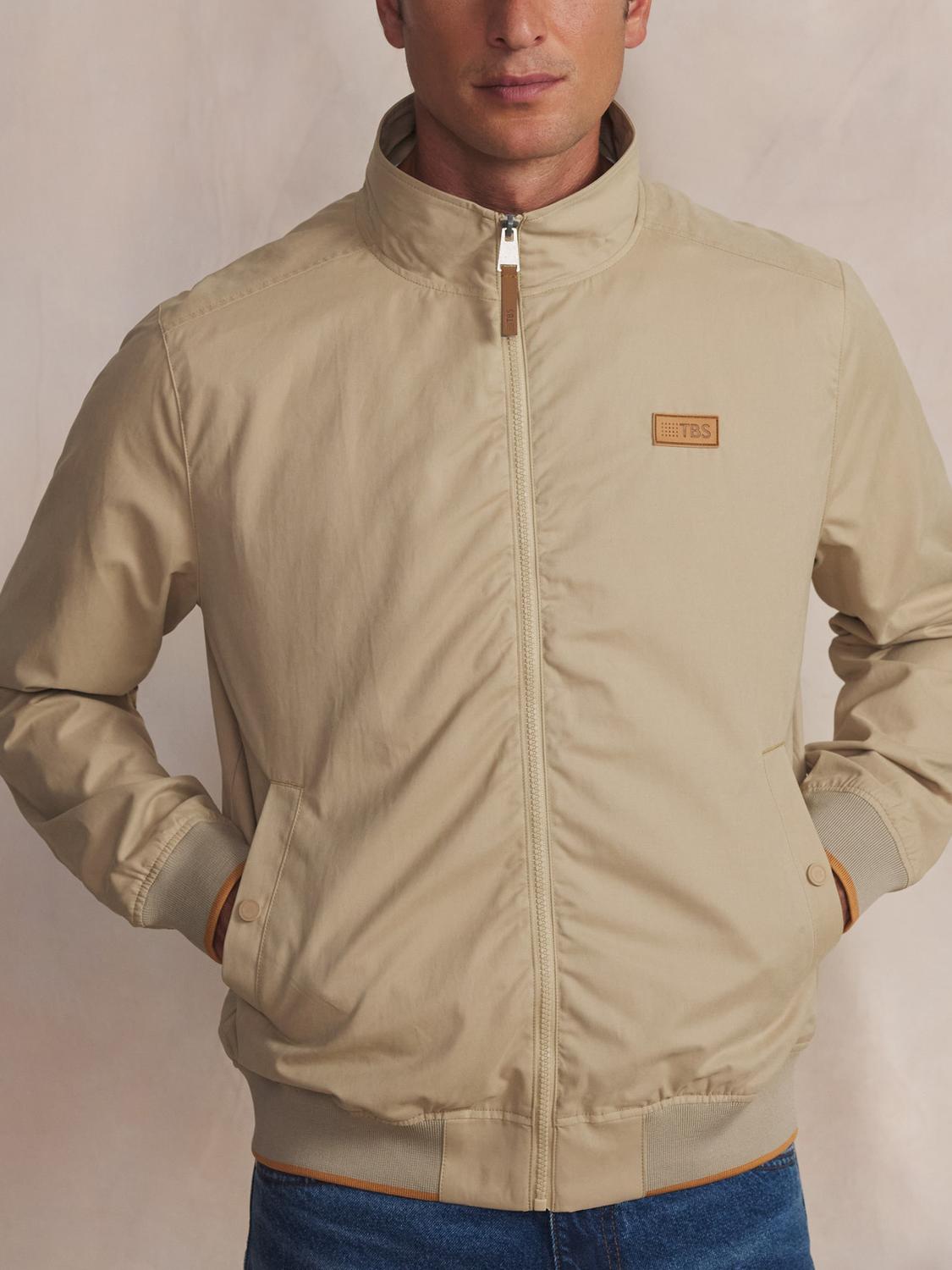 Bomber Jacket Summer Men Beige BAZYMBLO