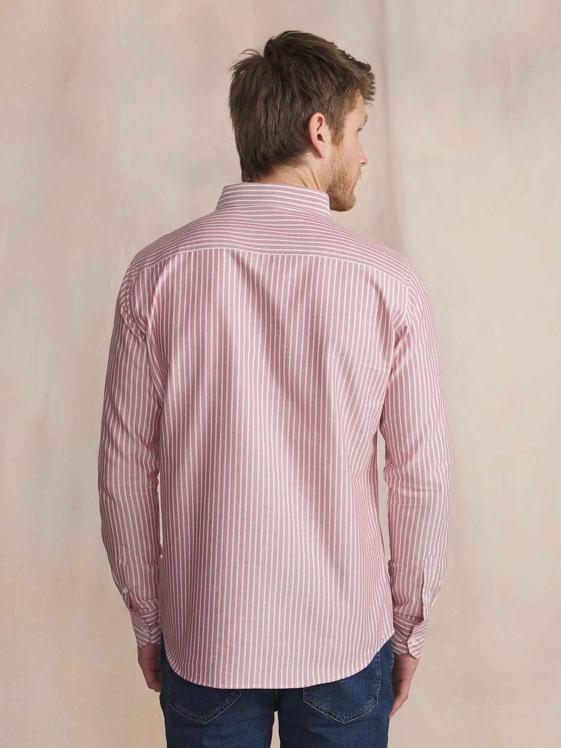 Chemise Manches Longues Rouge RHAVICHE Chemise Manches Longues Rouge RHAVICHE