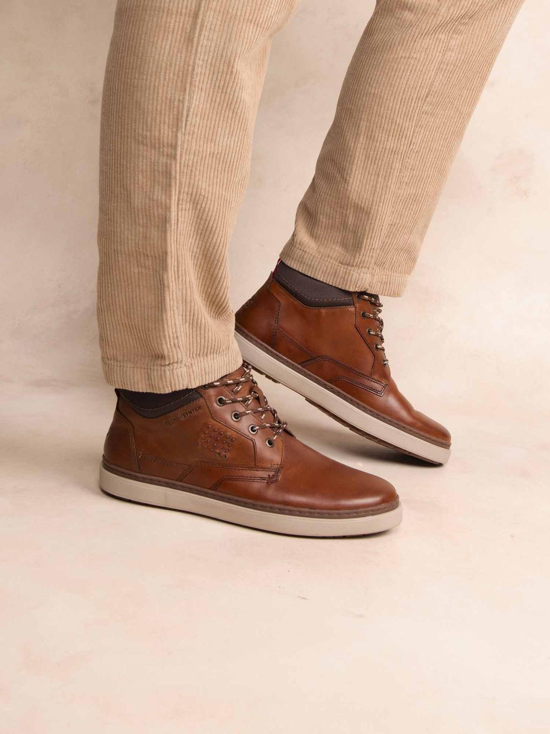 Bottines Homme Cuir Cognac BERNNIE