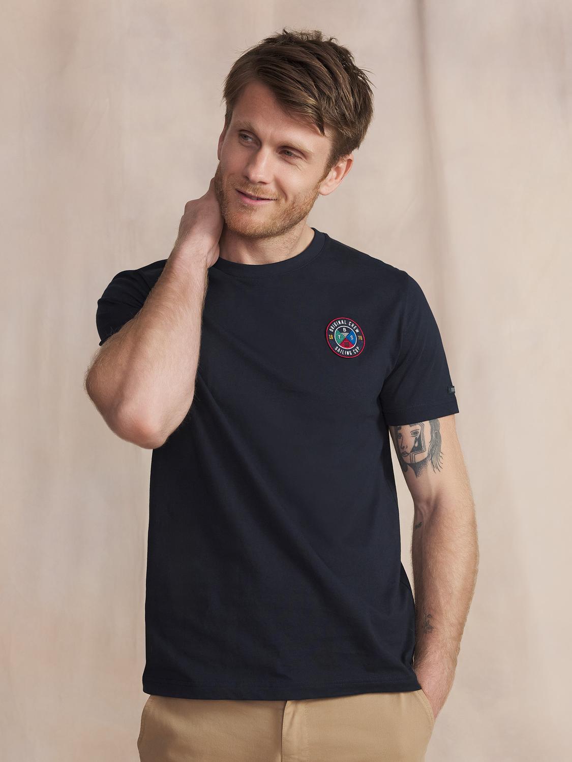 T-Shirt Manches courtes Marine Manches Courtes Bleu IZZARTEE T-Shirt Manches courtes Marine Manches Courtes Bleu IZZARTEE