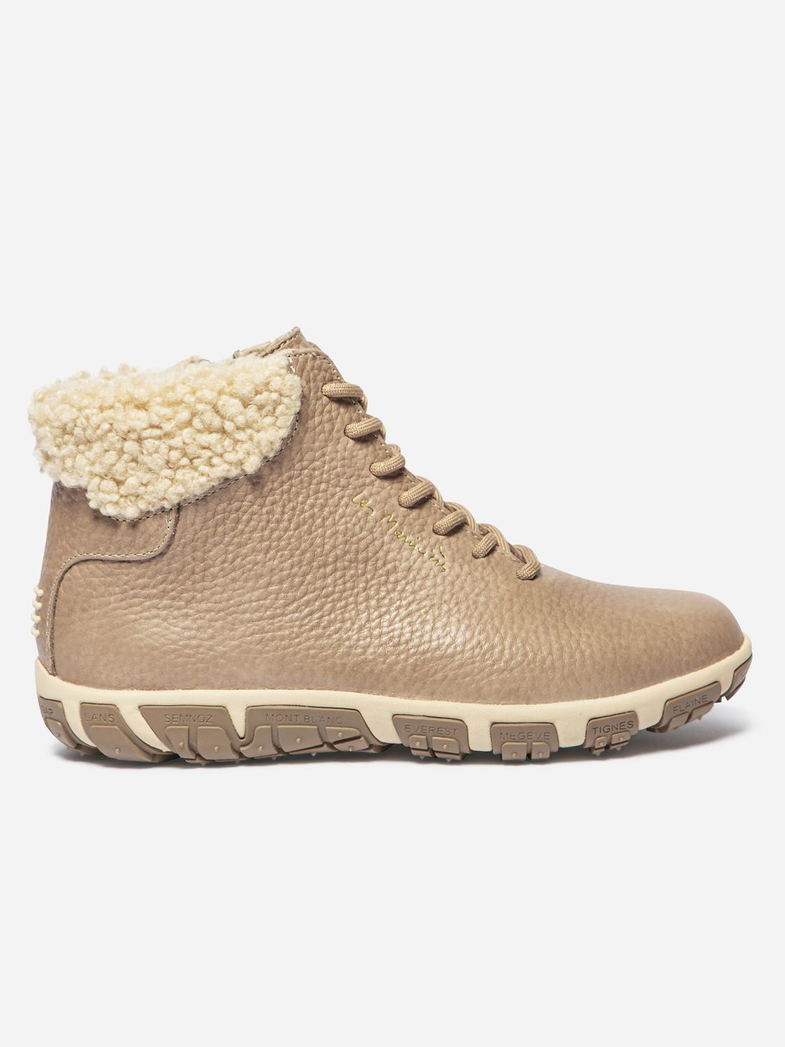 Bottines Femme Doublée Textile Cuir Sediment JANISSA