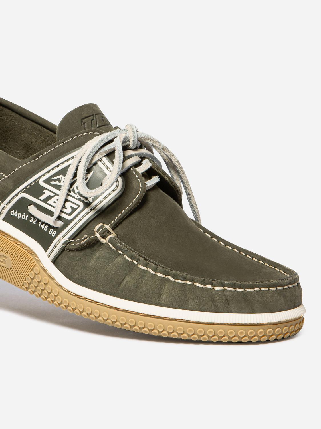Chaussures bateau homme cactus et miel GLOBEK