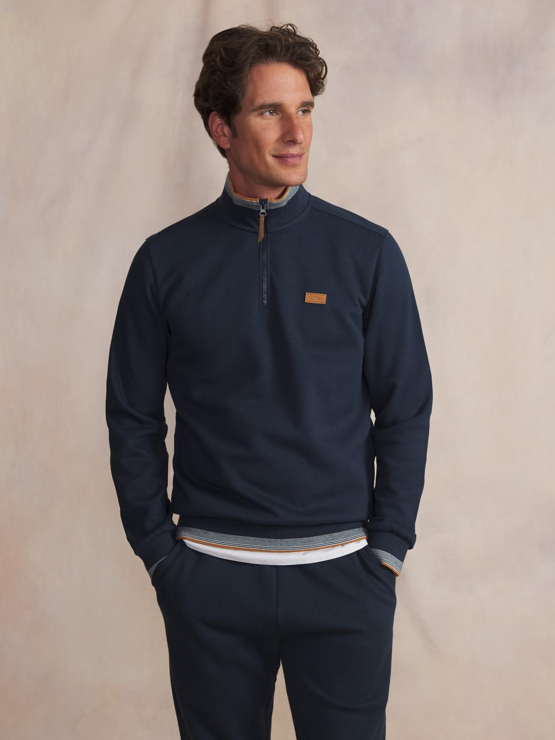 Sweat homme navy LEANNCAM