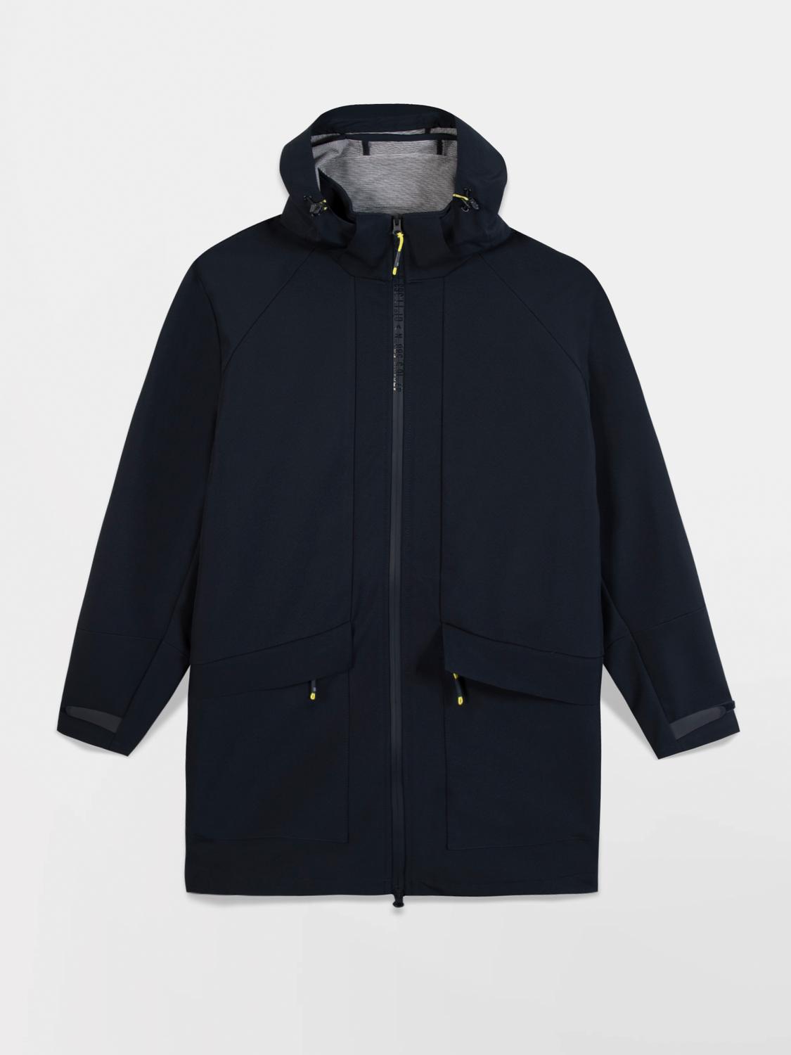 Manteau Long Homme Déperlant Marine HELNYLON