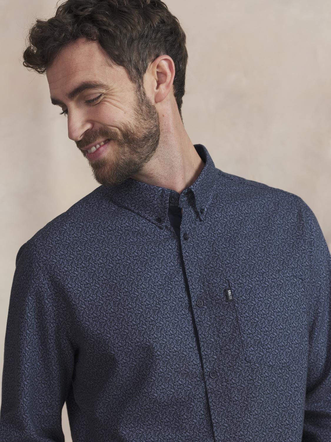 Chemise Homme Coton Azur LYKOSCHE
