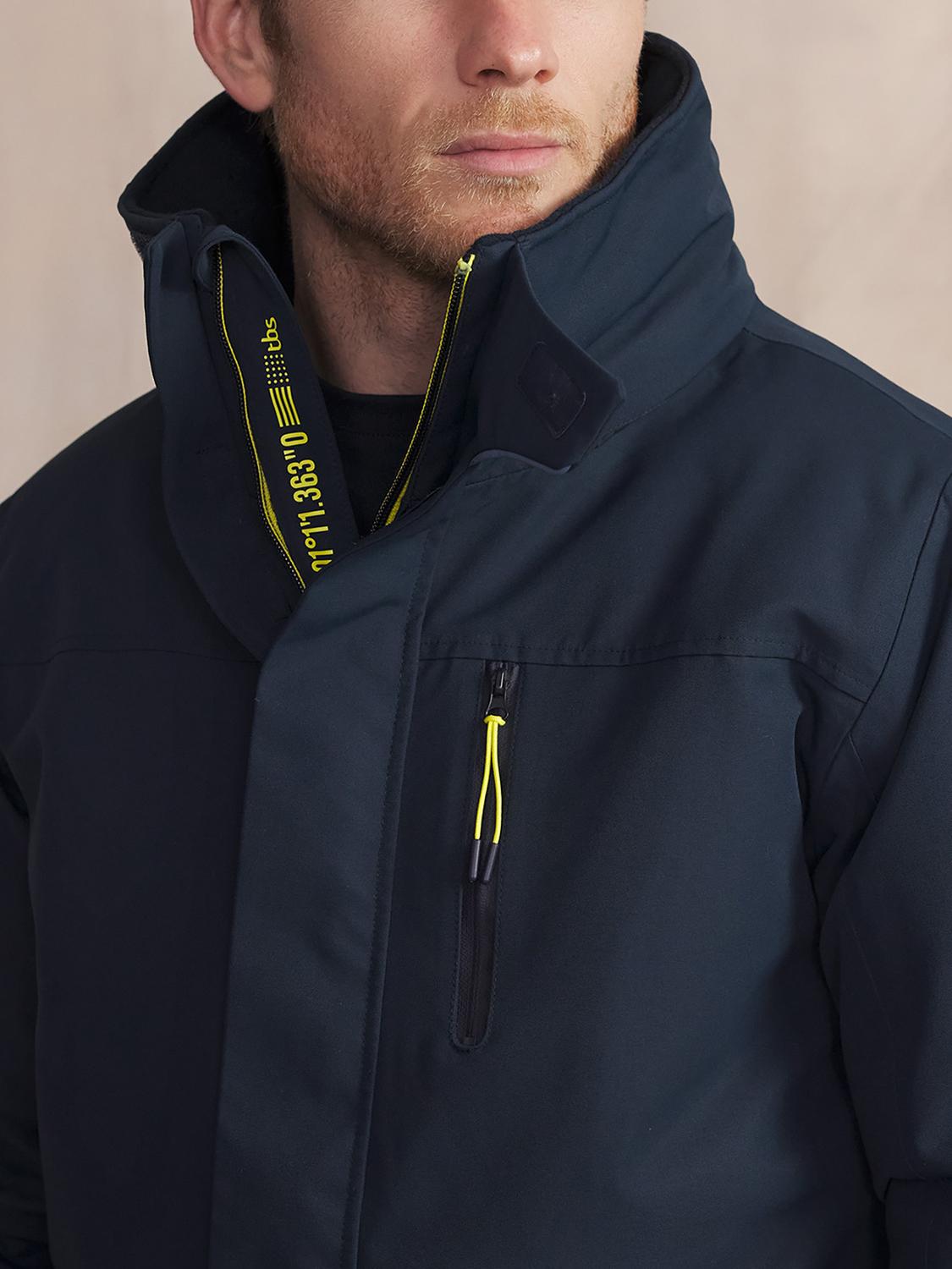 Veste de Quart Homme Imperméable Capuche Marine & Jaune QUARTVES