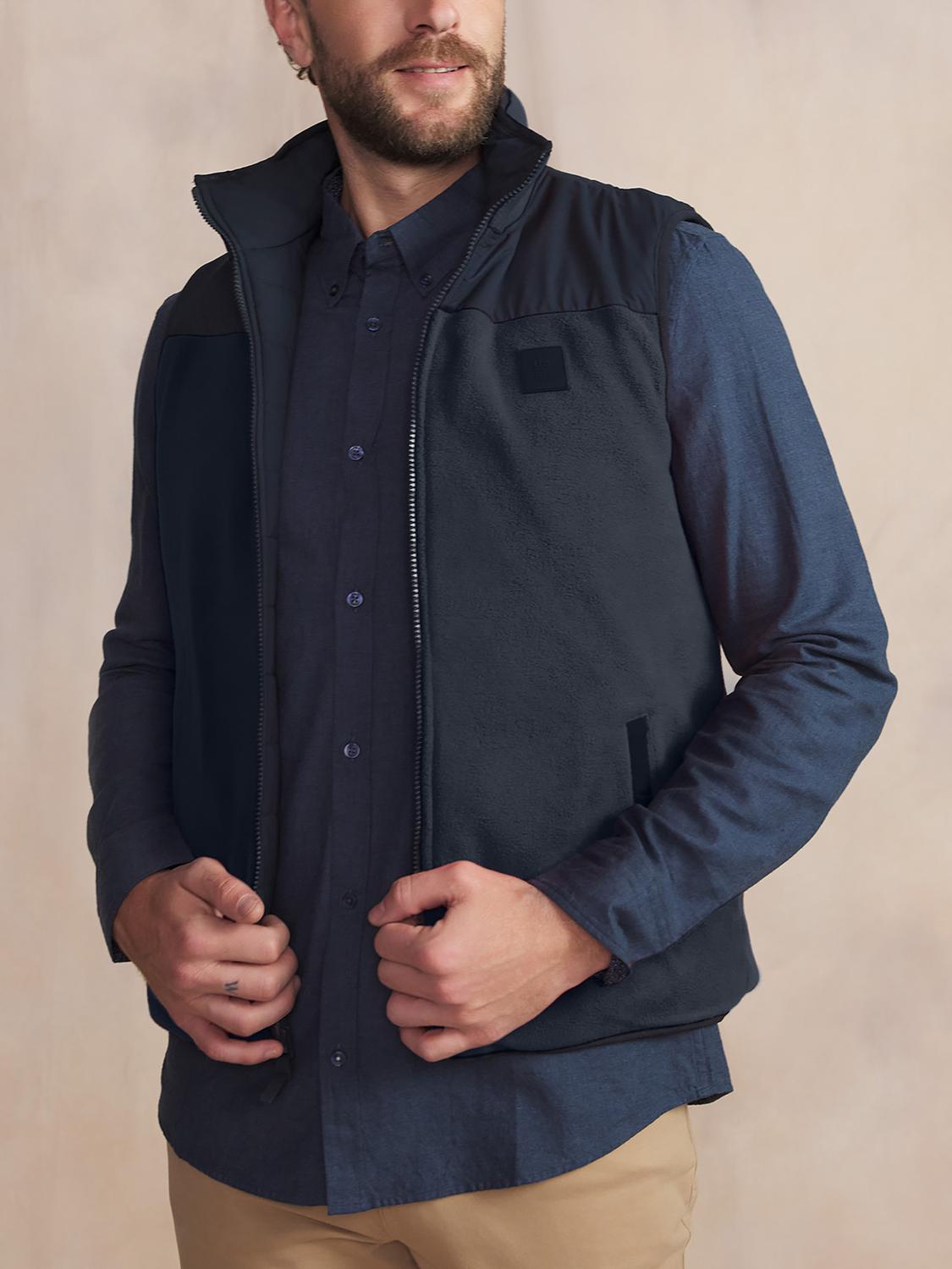 Doudoune Sans Manches Homme Imperméable Marine JOSEFSAN