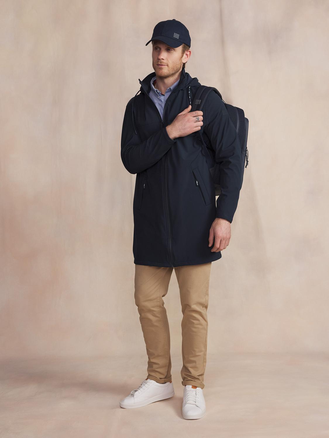 Manteau Marine Avec Manches Bleu ILYANMAN Manteau Marine Avec Manches Bleu ILYANMAN