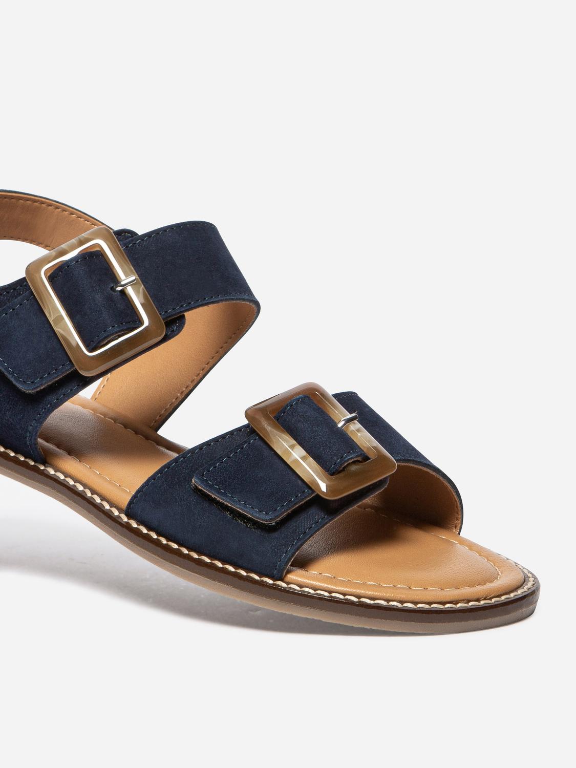 Women's flat sandals Navy ABIGAEL