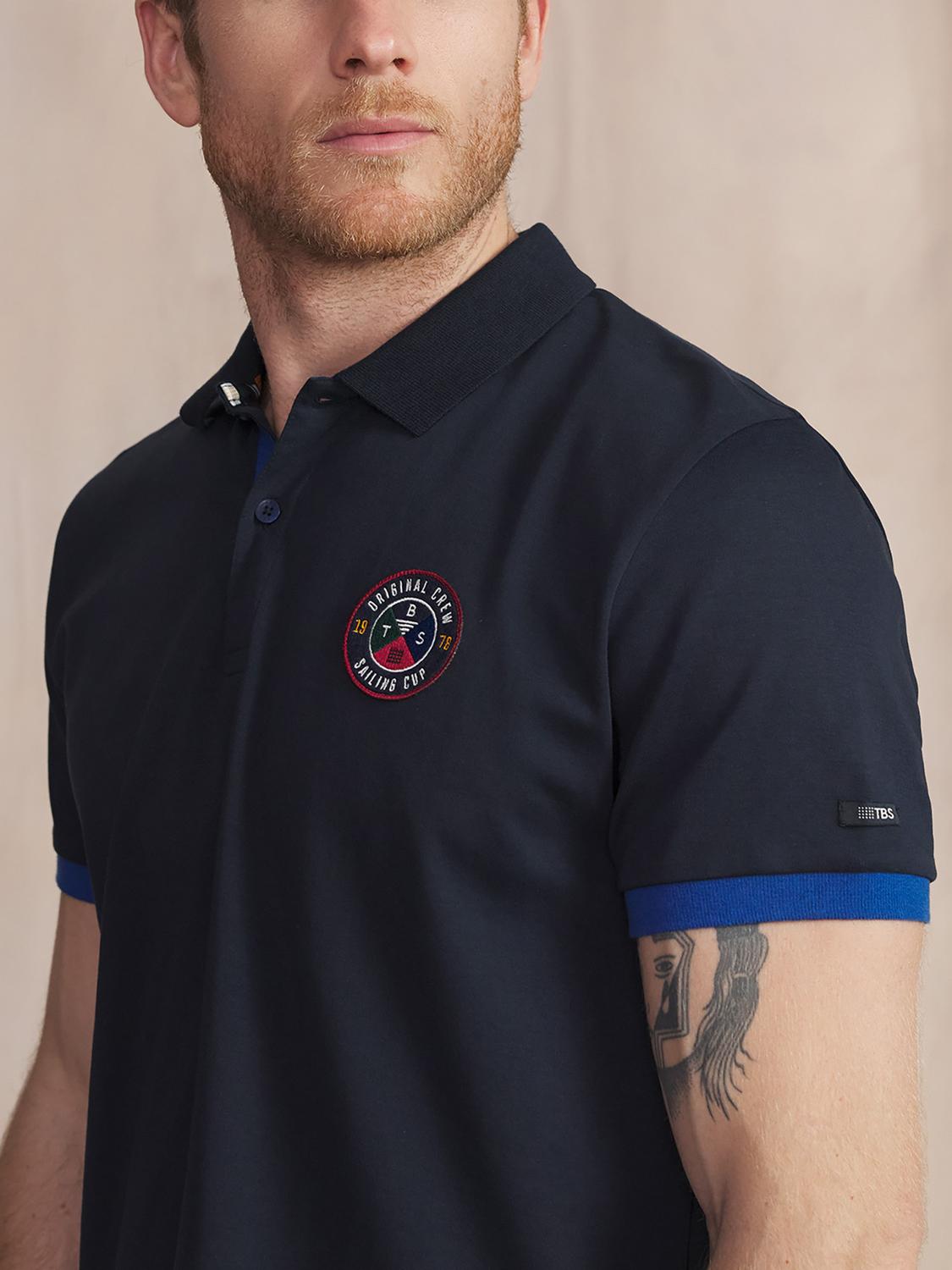 Polo Manches Courtes Bleu VALDEPOL