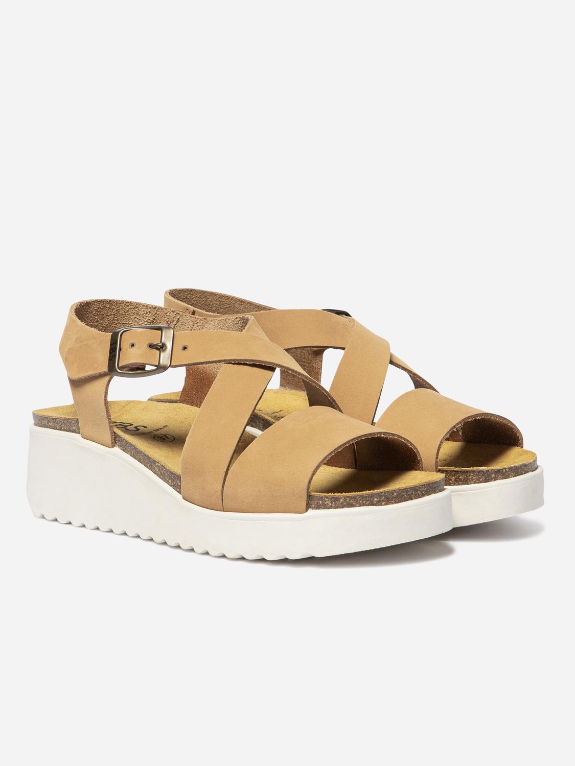 Sandales compensées femme latte CLARIAH