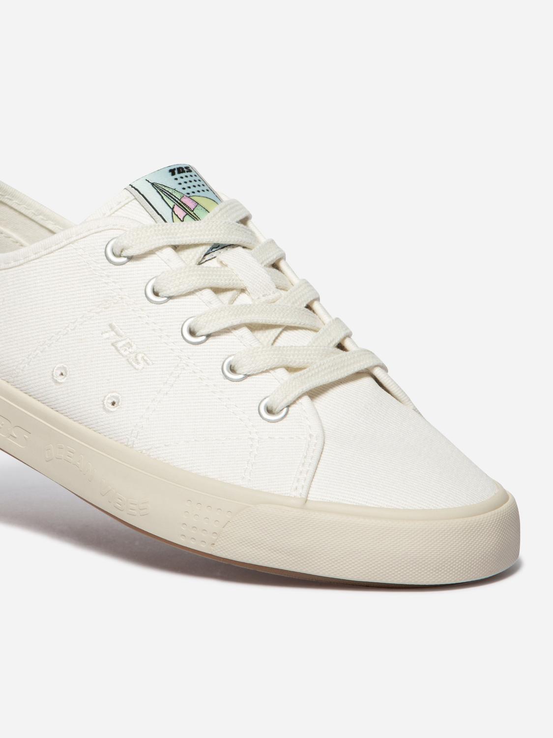 Tennis en toile femme off-white FRIDDAH