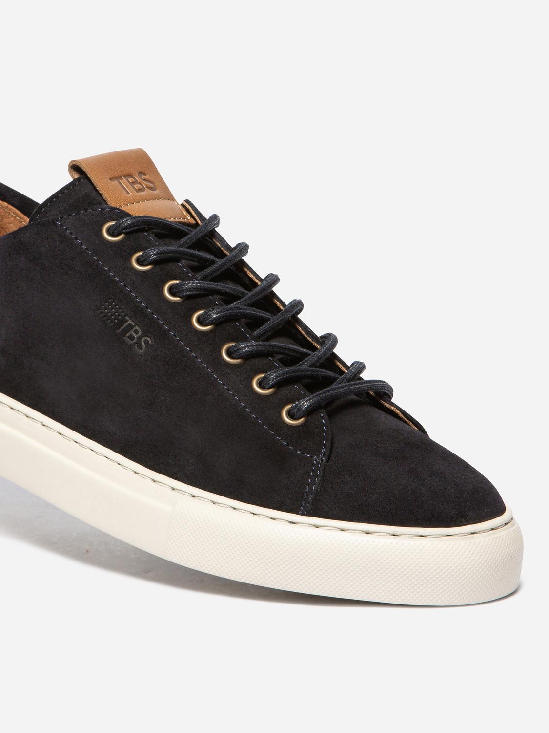 Men's leather sneakers Navy ALBERIC