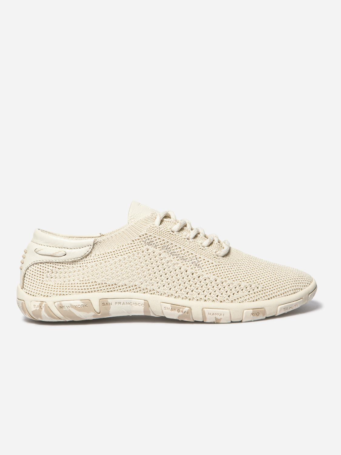 Tennis en toile femme ecru camo JAZARIA