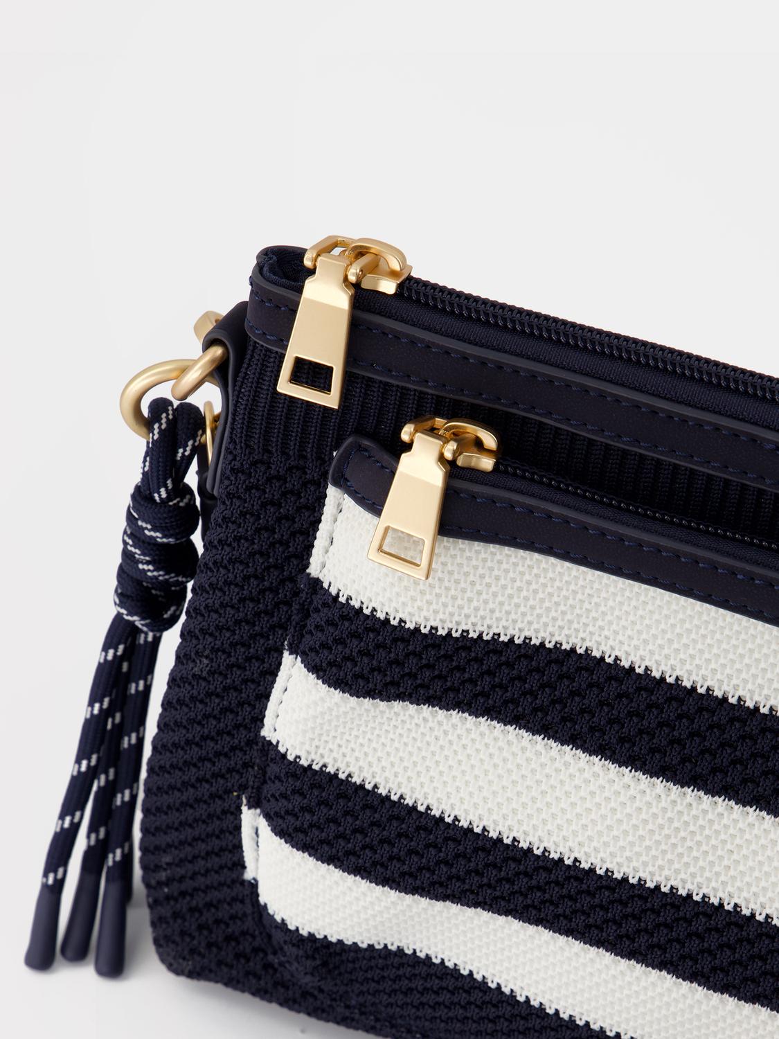 Sac Bandoulière Femme Knit rayé JAZAPOCH