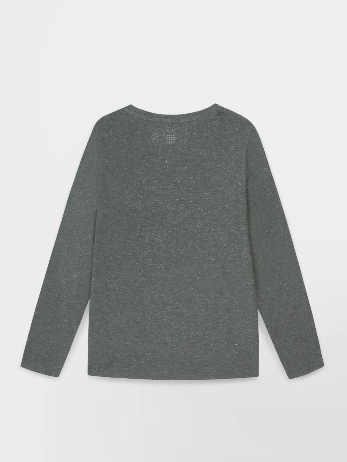 Tee Shirt Femme Manche Longues Coton Vert ADINALON Tee Shirt Femme Manche Longues Coton Vert ADINALON