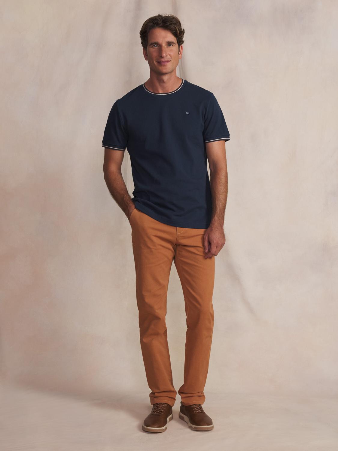 Tee-shirt en maille homme navy DARELTEE