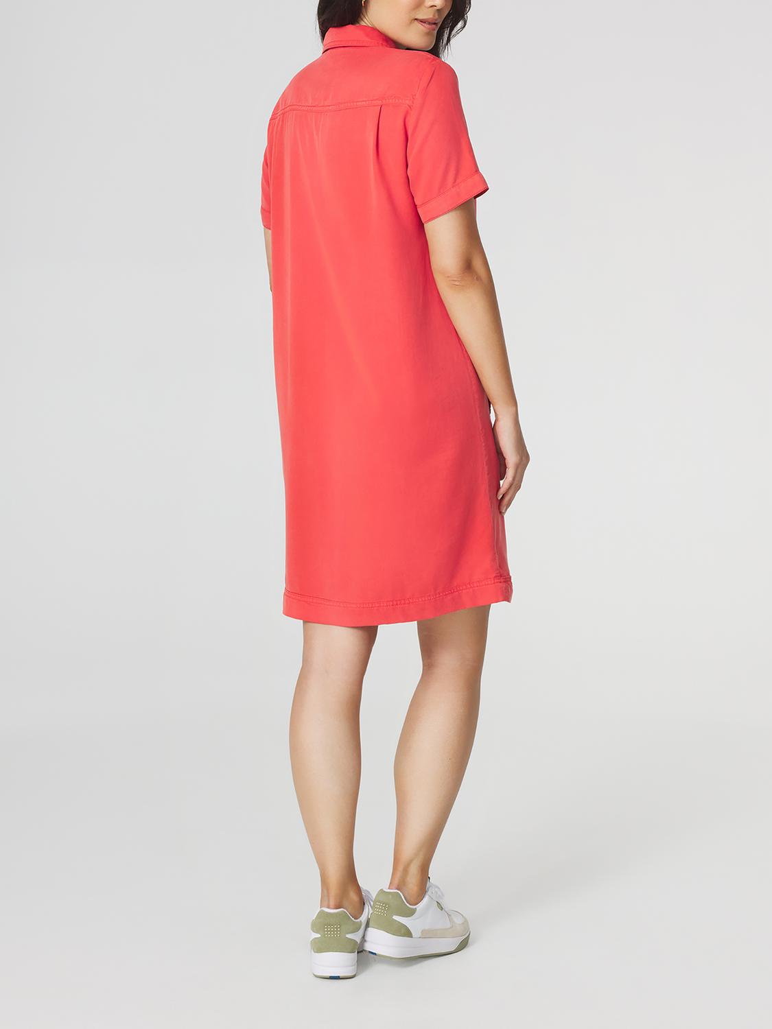 Robe Femme 100% Lyocell Manches Courtes Rouge MYRNOROB