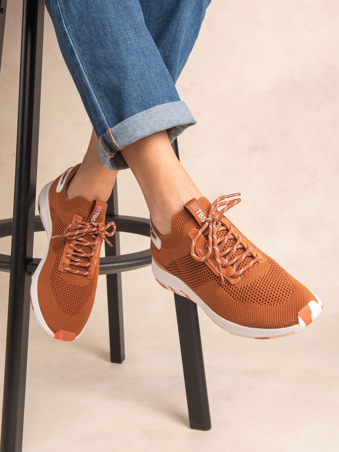 Running femme canelle blanc camo JELLINA