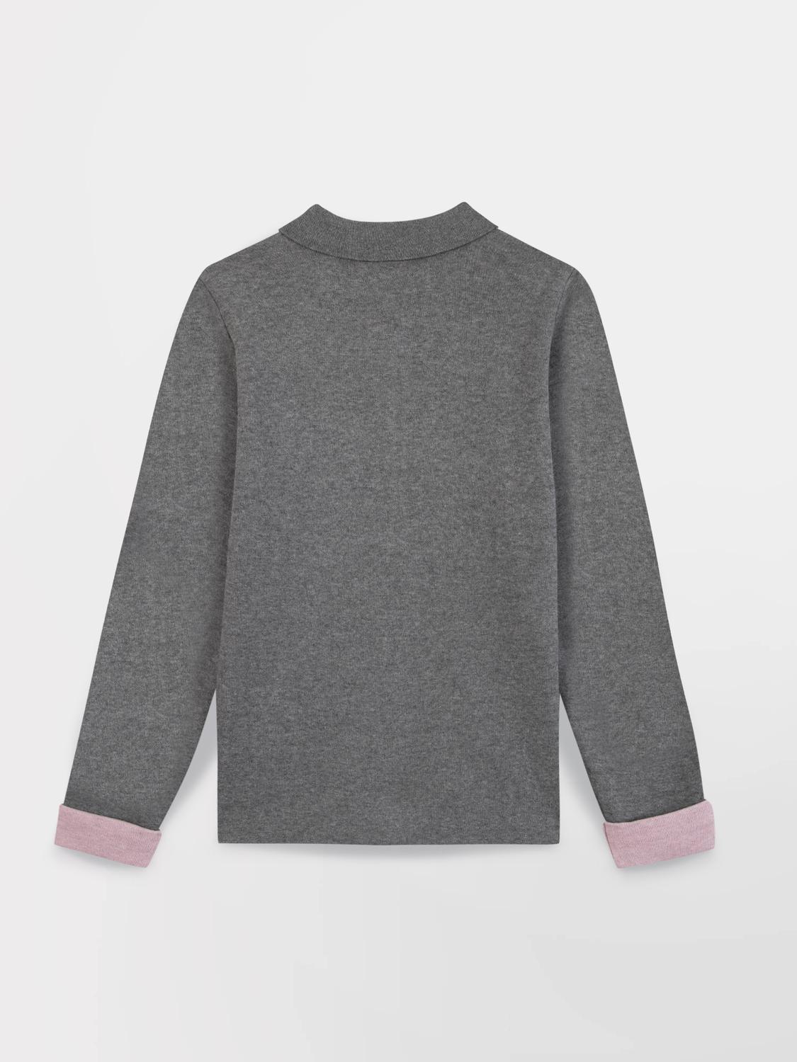 Gilet Gris Chine Manches Longues Gris PIARAGIL Gilet Gris Chine Manches Longues Gris PIARAGIL