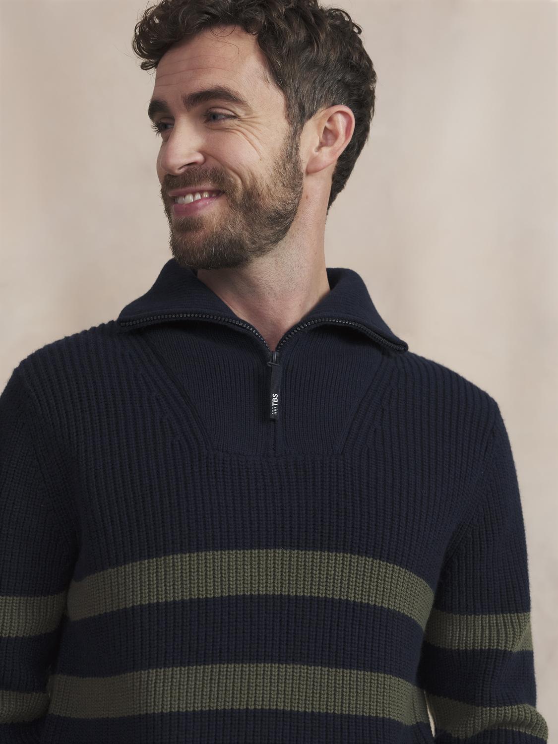 Pull Col Camionneur Homme Lichen MORAYCAM
