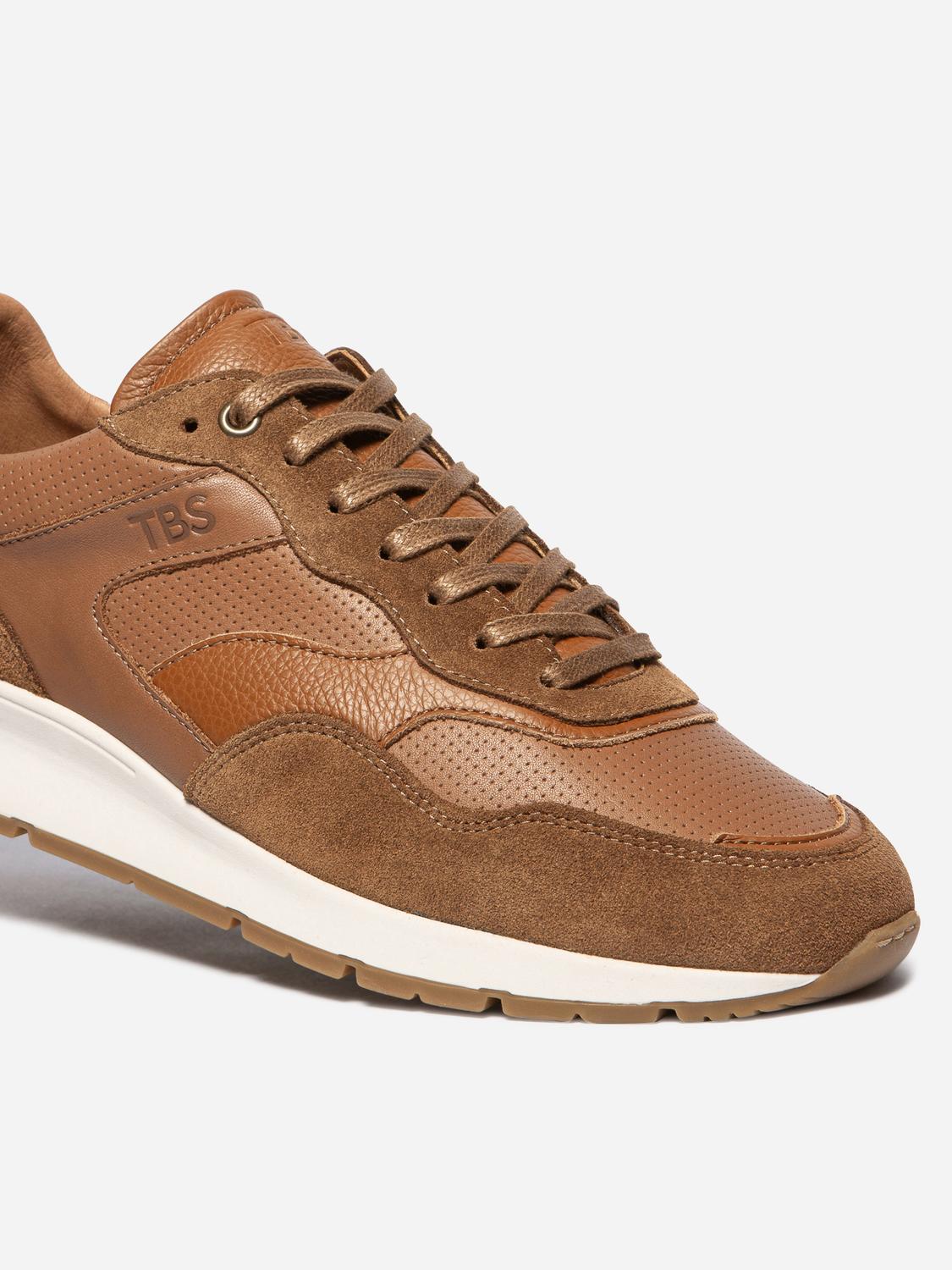 Tennis en toile homme cognac STEFANO