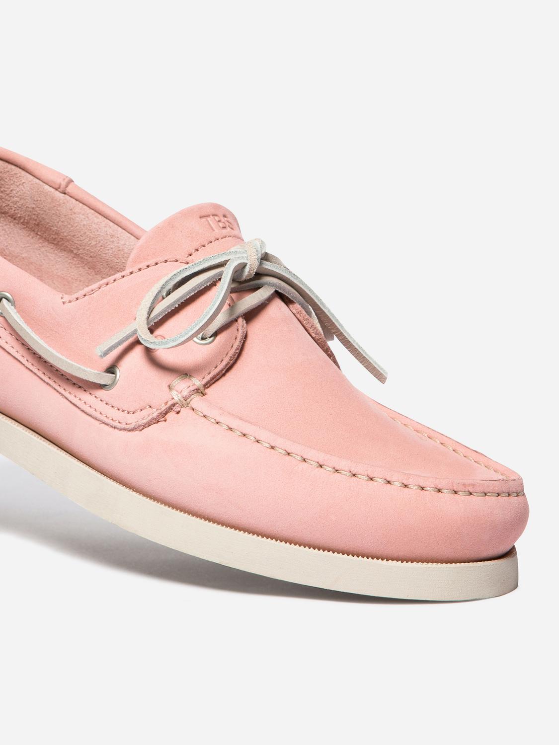 Chaussures bateau homme rose PHENIS