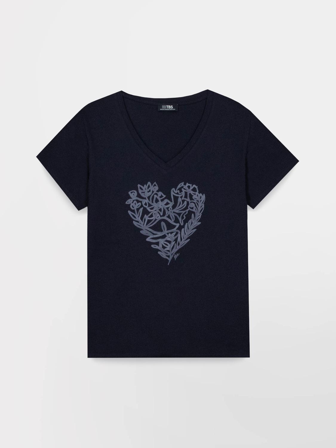 Tee Maille Femme Marine ISANATEE