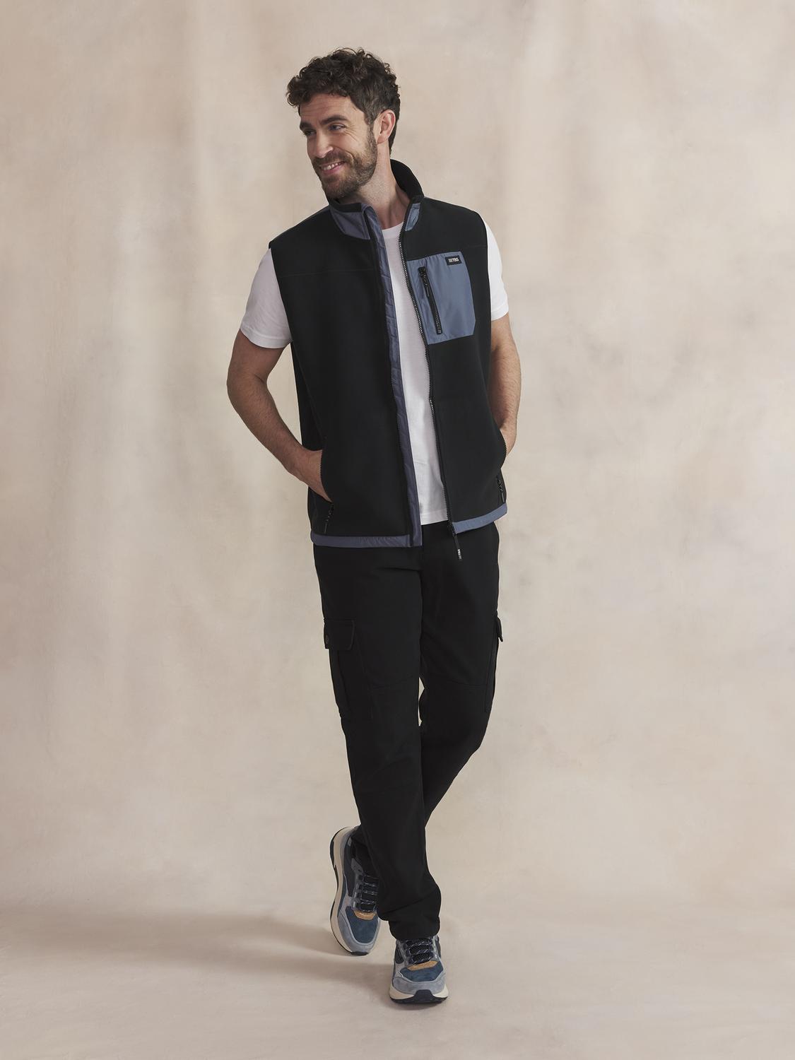 Sweat Zippé Homme Noir CADENSAN