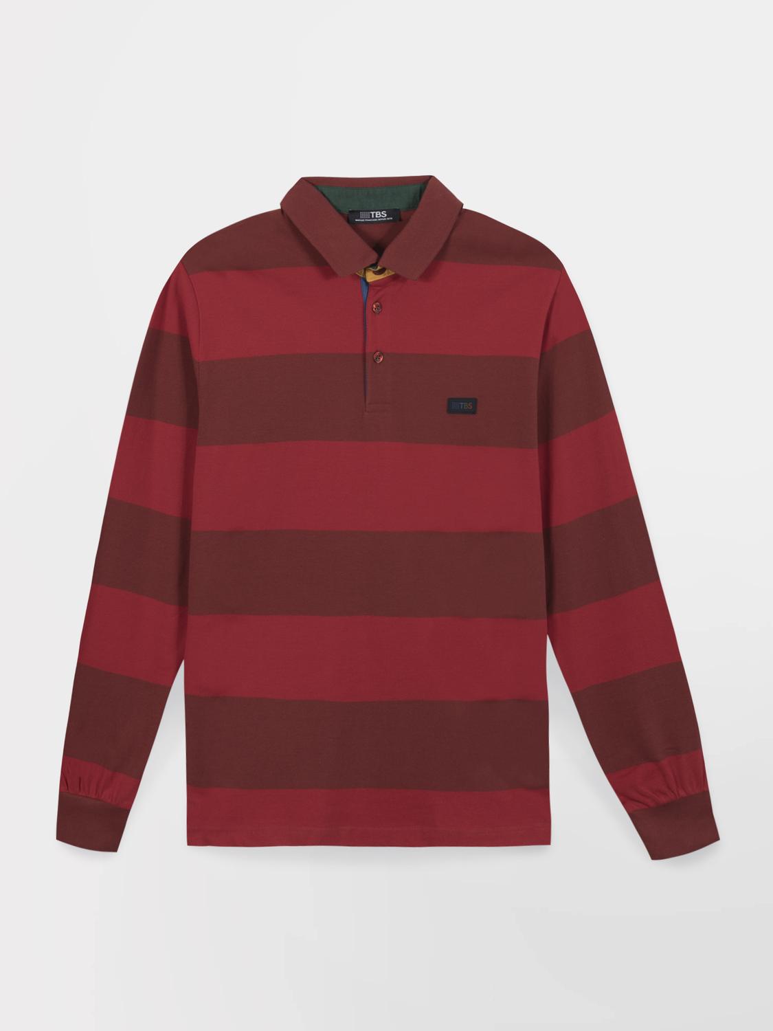 Polo Cepage Manches Longues Rouge MATIOPOL Polo Cepage Manches Longues Rouge MATIOPOL