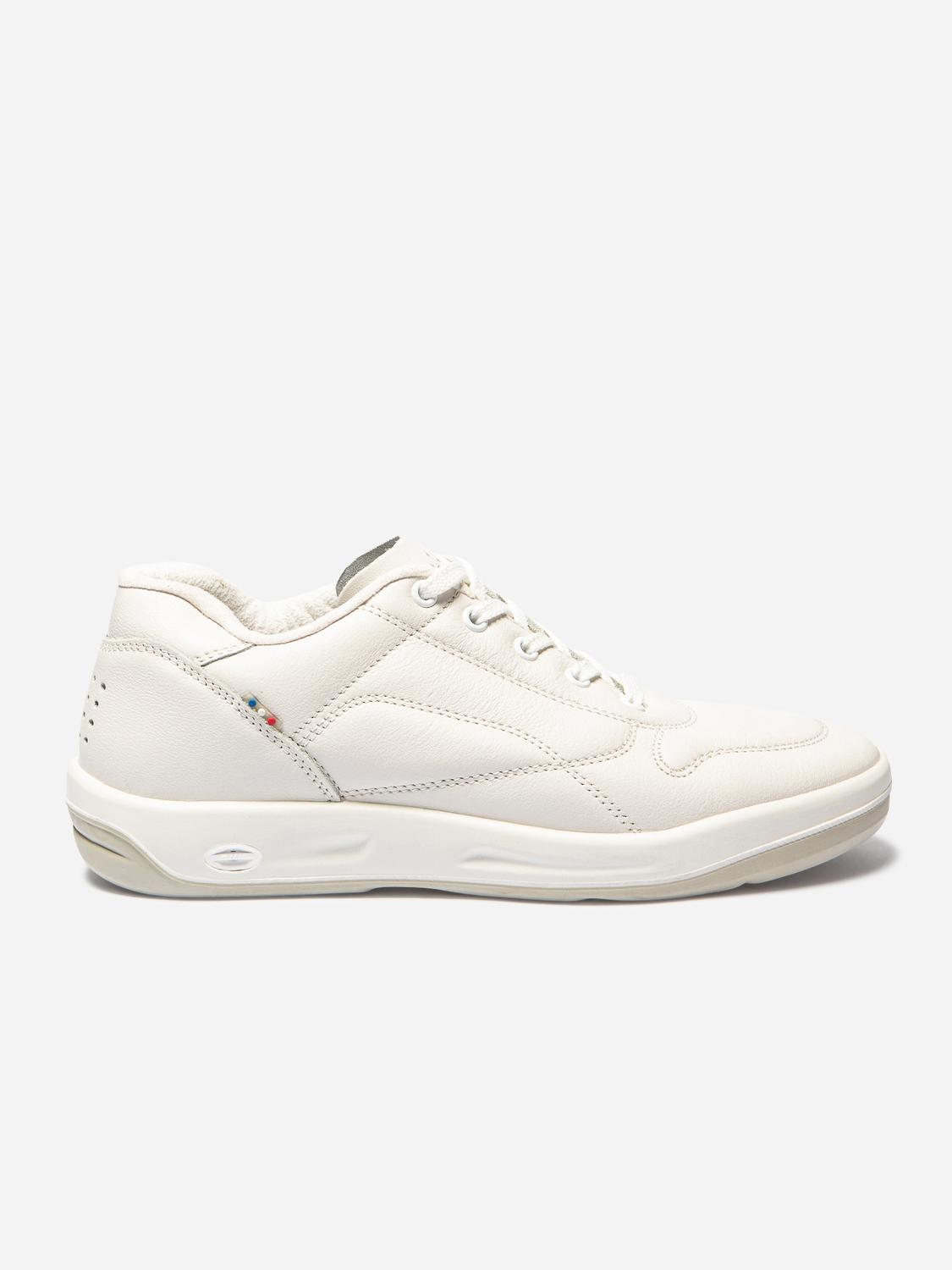 Baskets Homme Confort Dessus Cuir Blanc Baskets Homme Confort Dessus Cuir Blanc