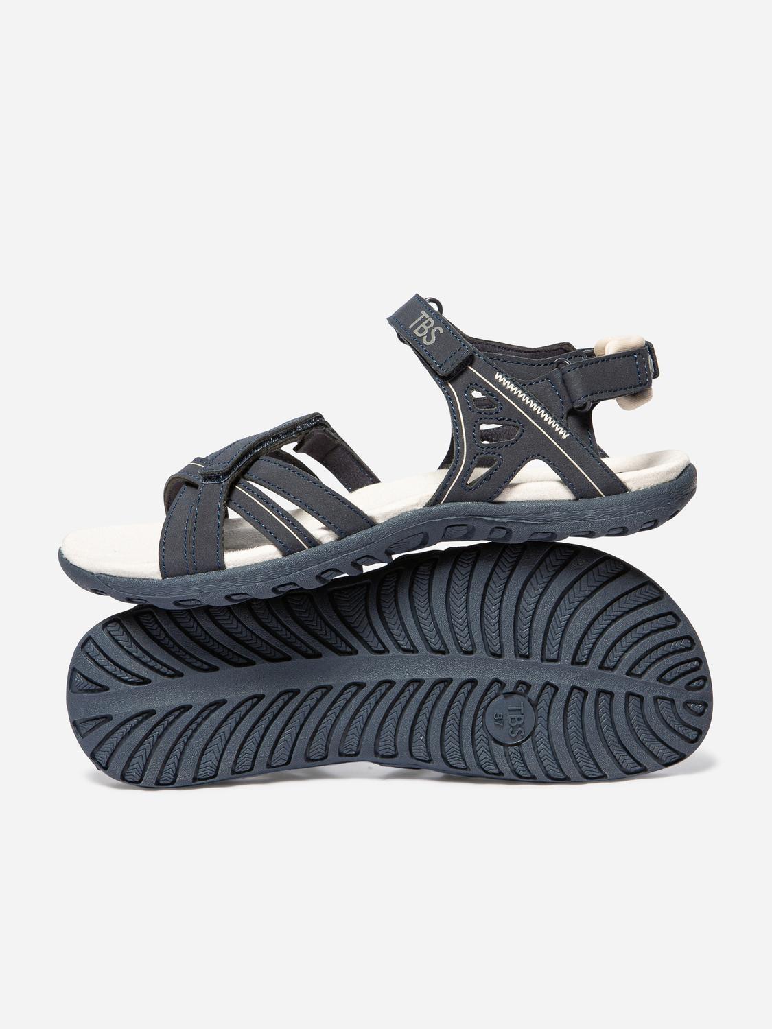 Sandales plates femme navy TREKKER
