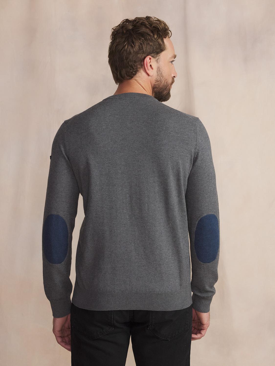 Pull Granit Manches Longues Gris MALIKVER