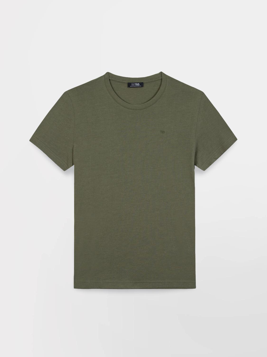 Tee-shirt en maille homme kaki PIERETEE